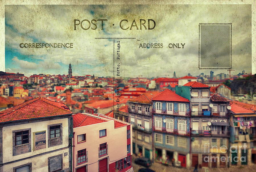 postcard of Porto Digital Art by Ariadna De Raadt