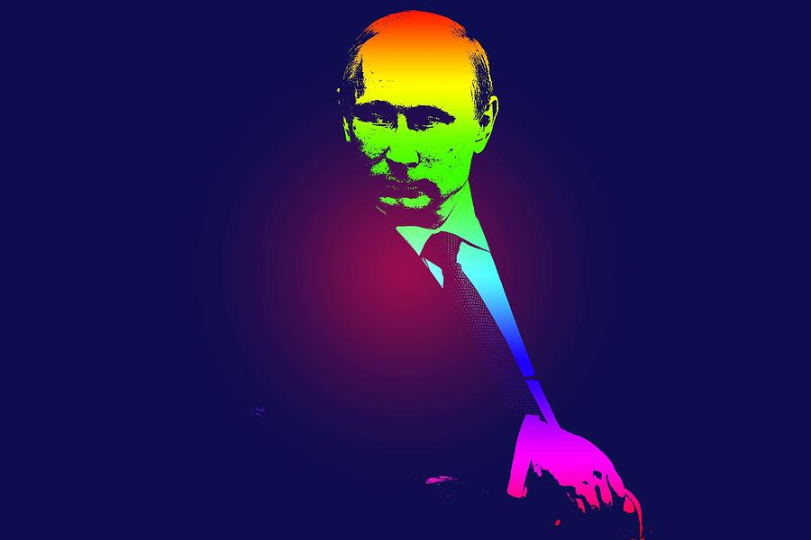 Poster of Russian President Vladimir Putin 3 Painting by Celestial Images