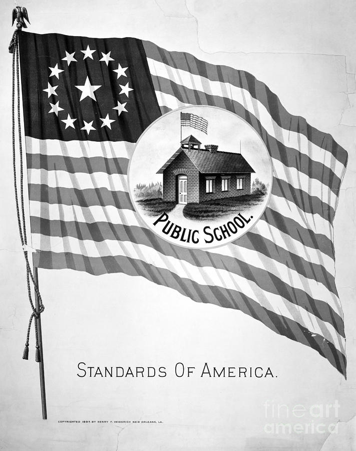 Poster: Public School Photograph by Granger