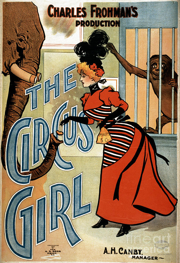Poster, The Circus Girl.  Photograph by Granger