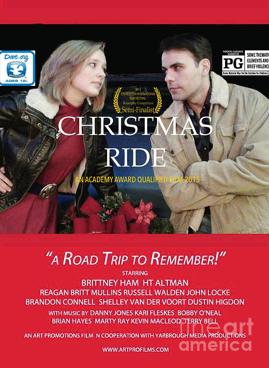 Movie Photograph - Christmas Ride Poster with Ratings by Karen Francis