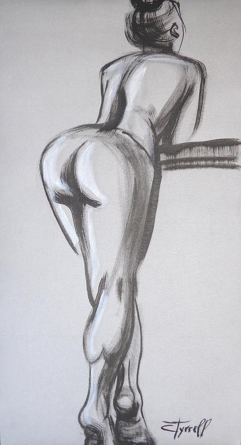 Posture 5 - Female Nude Painting by Carmen Tyrrell