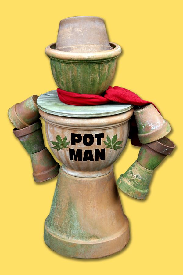 Pot Man T-Shirt Photograph by Bob Slitzan