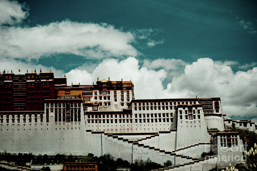 Potala Palace, fragment. Lhasa, Tibet. Yantra.lv Photograph by Raimond Klavins