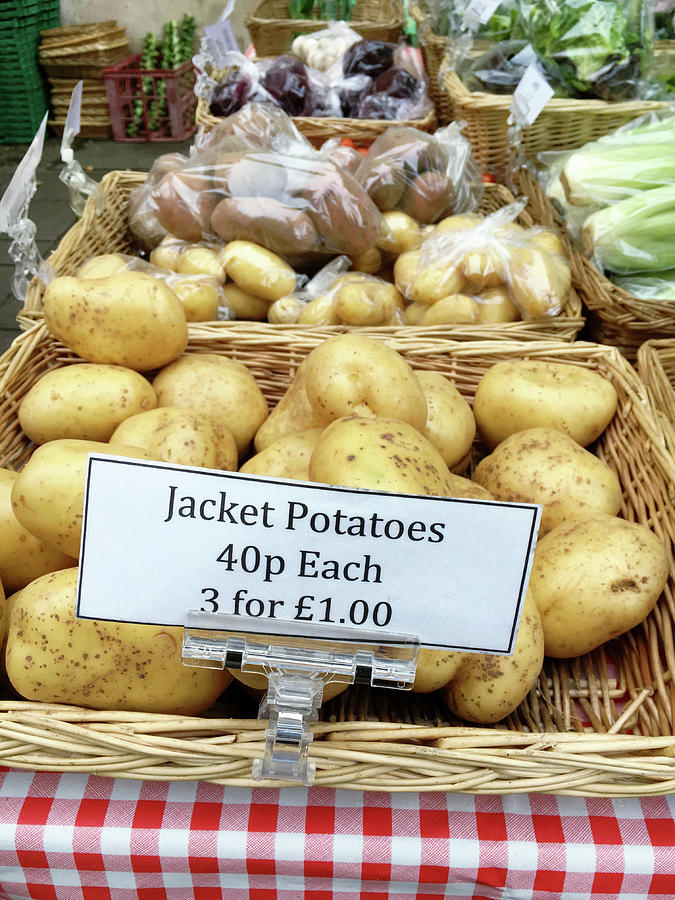 Nature Photograph - Potatoes at the market  by Tom Gowanlock
