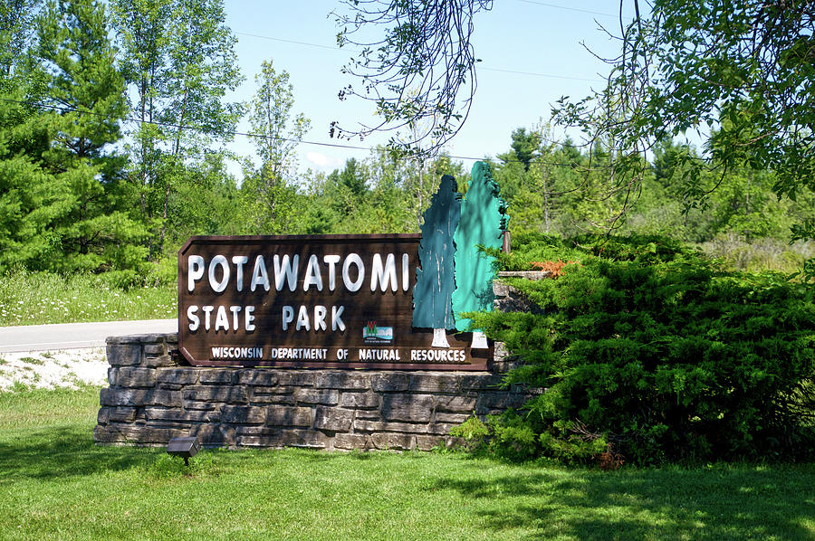 Potawatomi State Park Wisconsin Signage Photograph by Thomas Woolworth