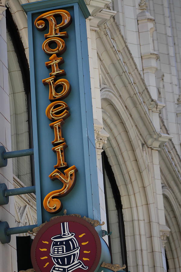 Potbelly Restaurant Marquee Downtown Chicago Photograph by Colleen Cornelius