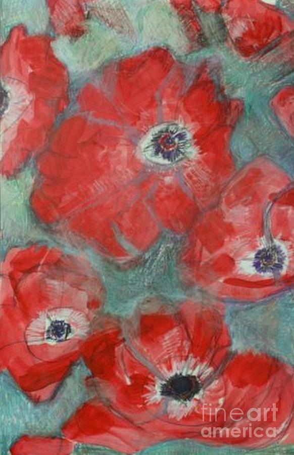 Potent Poppies Painting by Diane montana Jansson