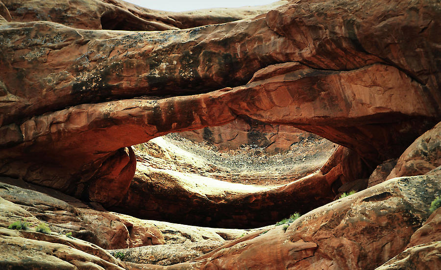 Pothole Arch in Arches National Park Photograph by Nadalyn Larsen