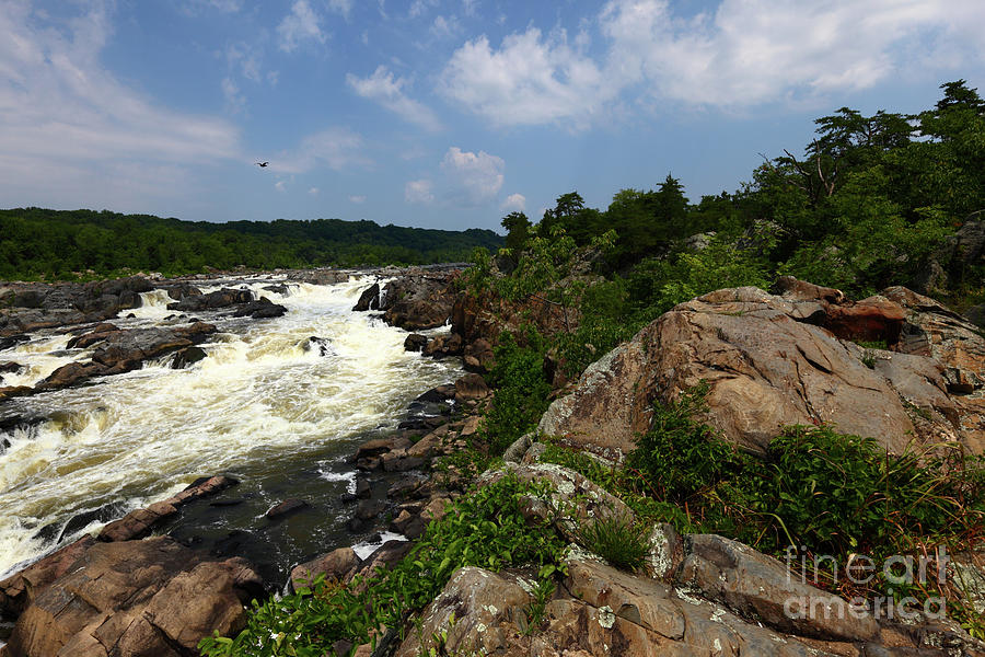 Potomac River Great Falls from Maryland Side Photograph by James Brunker
