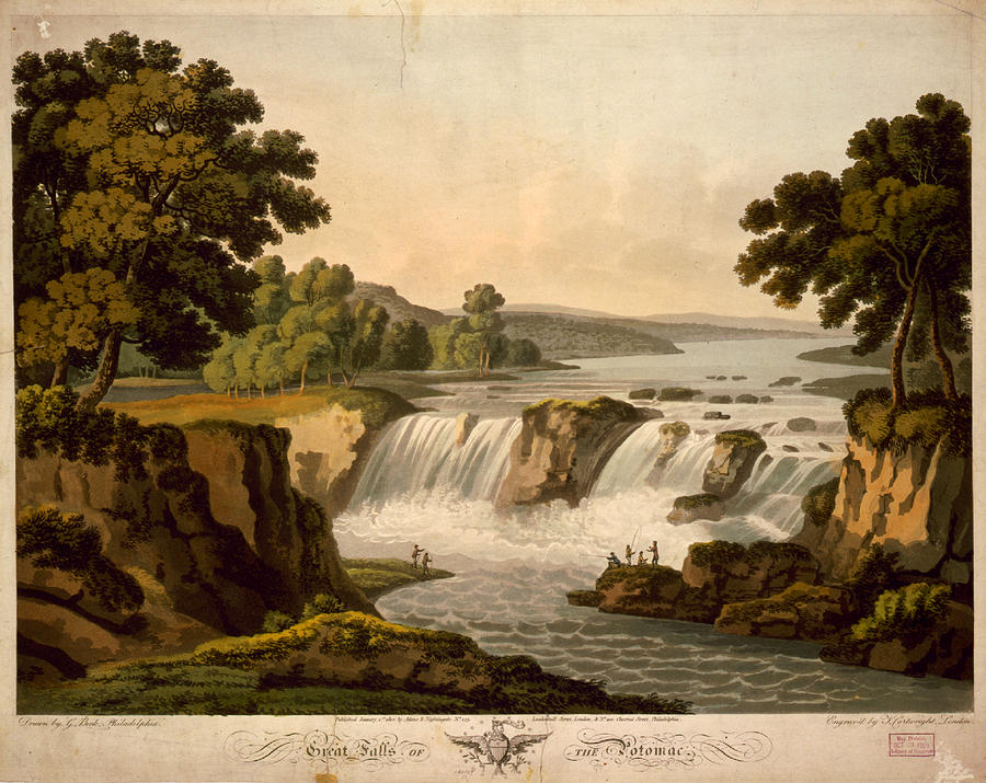 Potomac River: Waterfall Photograph by Granger