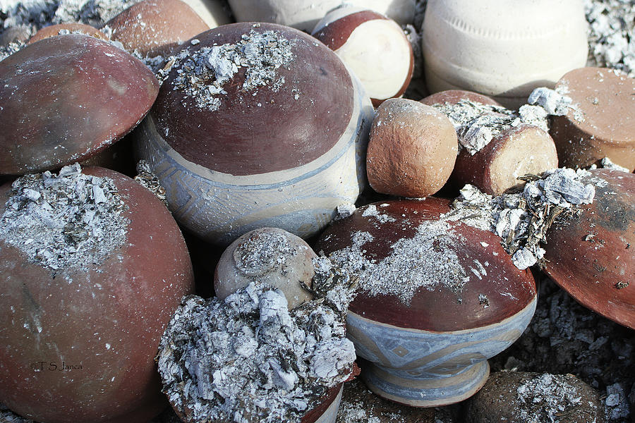 Pots In The Pit Kiln Photograph by Tom Janca