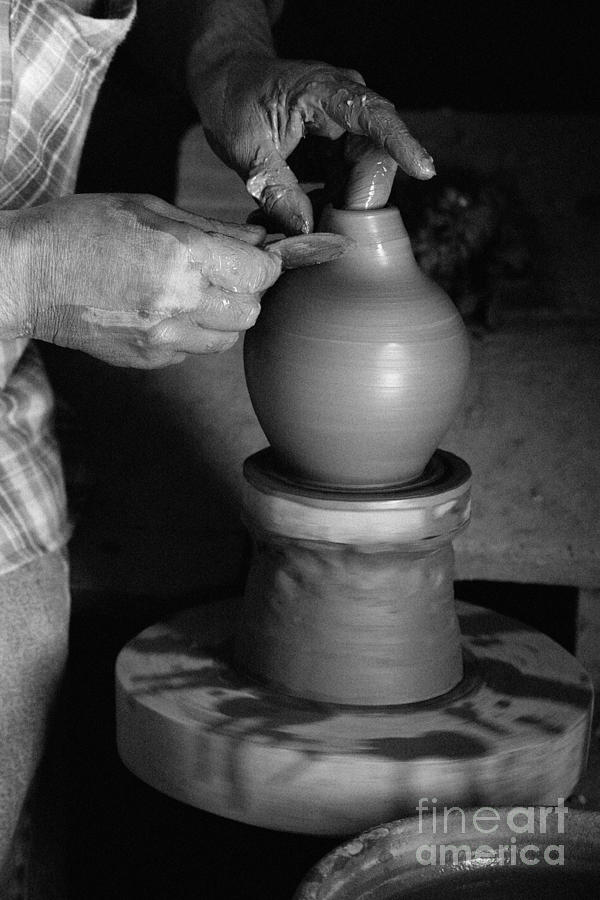Azores Photograph - Potter at work by Gaspar Avila