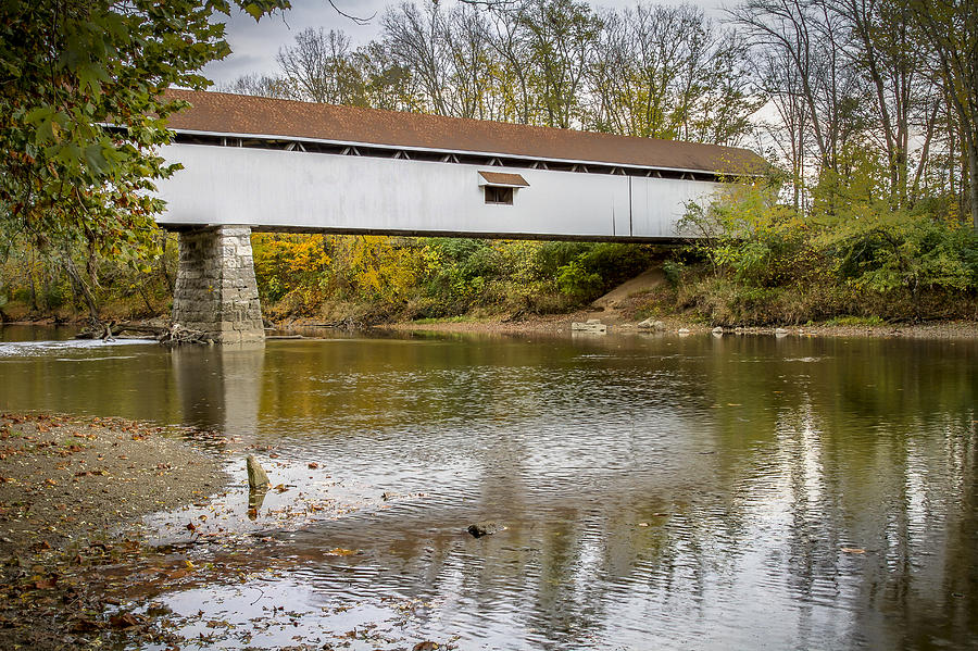Potter covered bridge Photograph by Jack R Perry