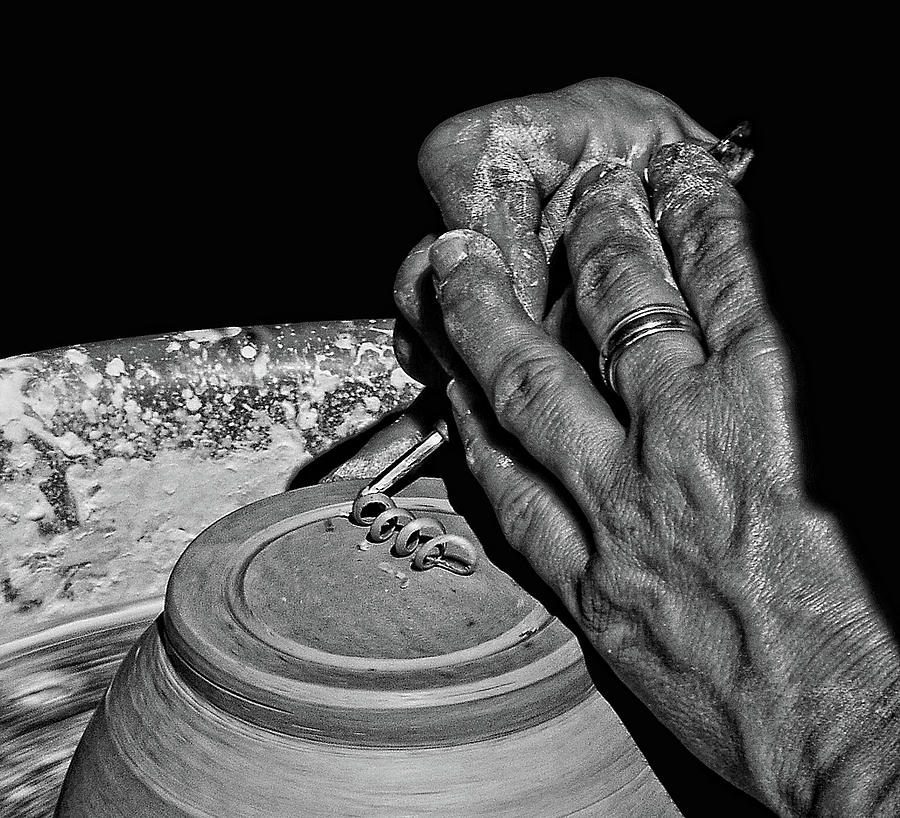 Potters Hands Photograph by Stuart Harrison