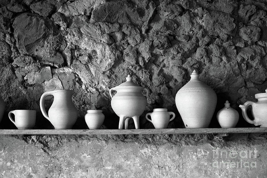 Black And White Photograph - Pottery by Gaspar Avila