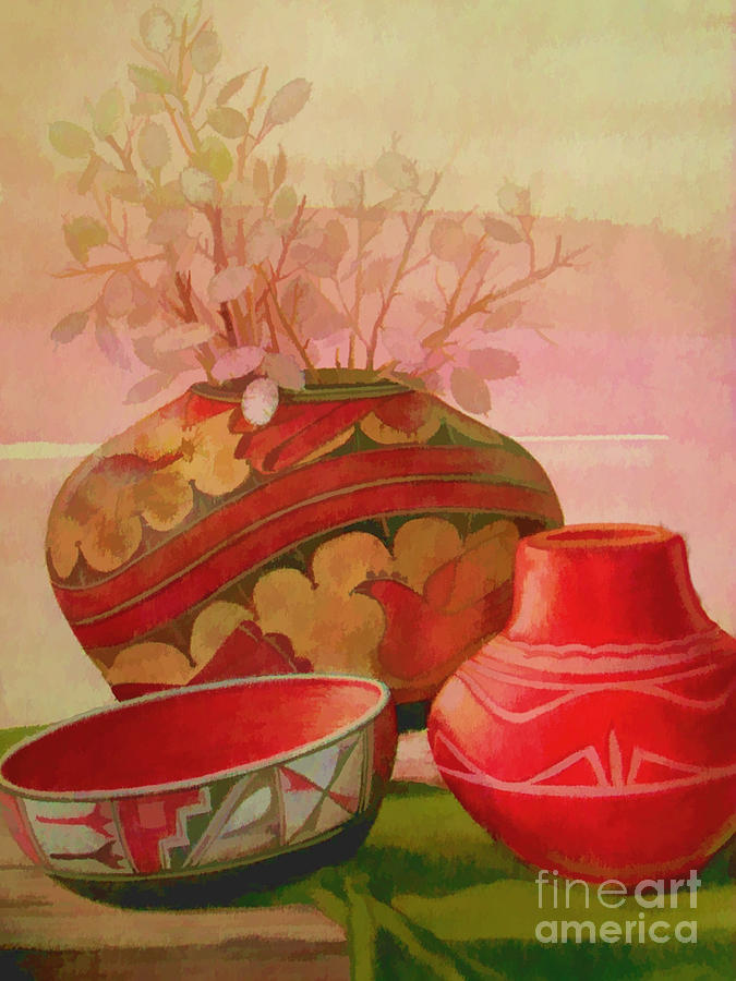Pottery Painting by Judy Palkimas