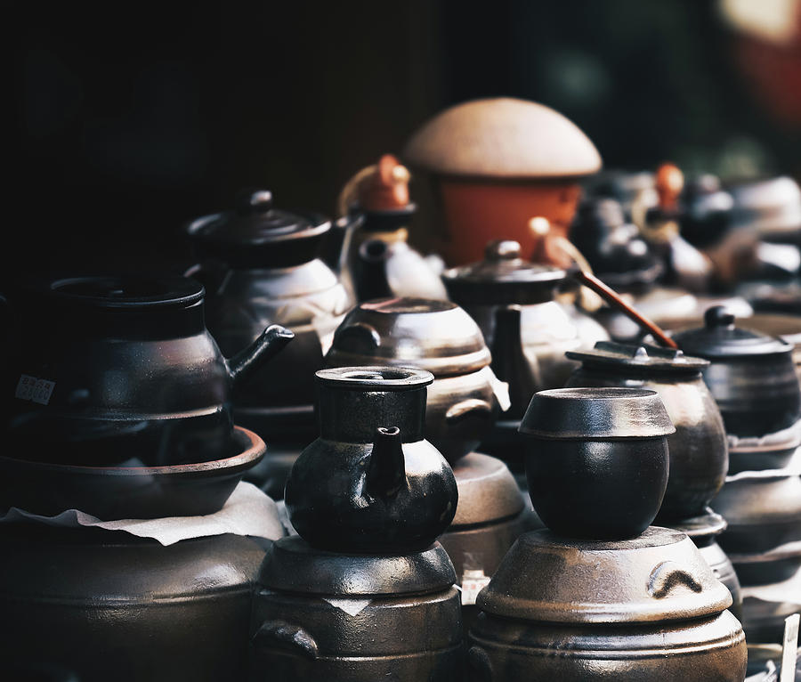 Pottery On Sale Photograph by Hyuntae Kim