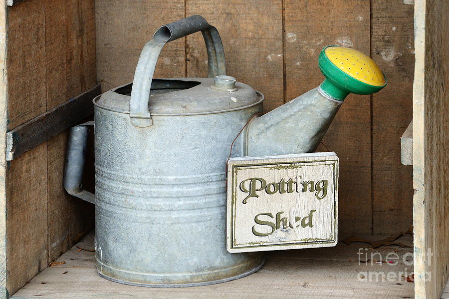 Potting Shed Sign 6924 Photograph by Ken DePue