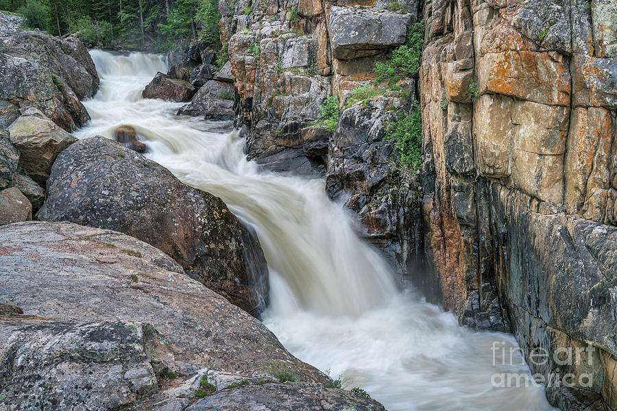 Poudre Falls at high water Photograph by Marek Uliasz