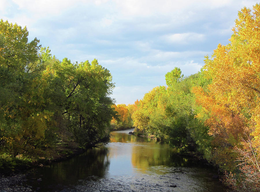Poudre River in Fall Photograph by Marilyn Hunt