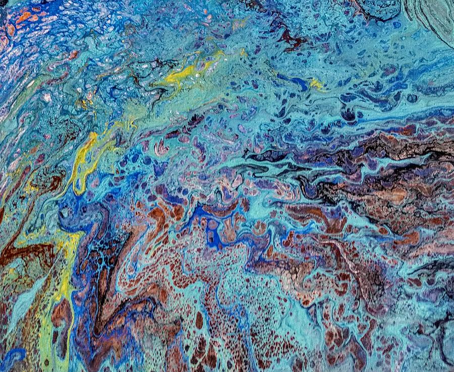 Pour1 Painting by Valerie Josi