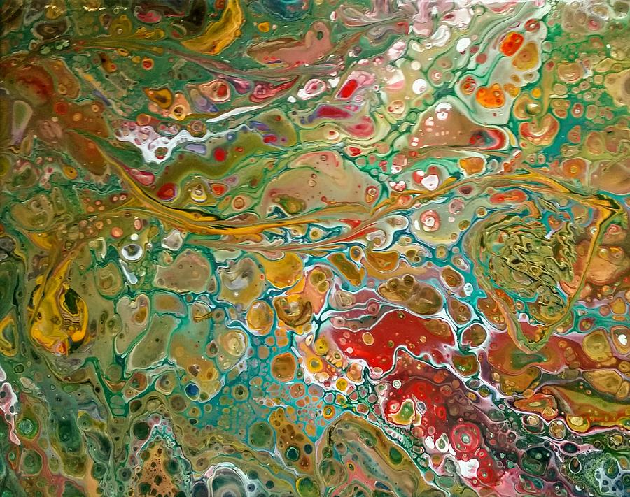 Pour Painting - Pour10 by Valerie Josi Pour Painting - Pour10 by Valerie Josi