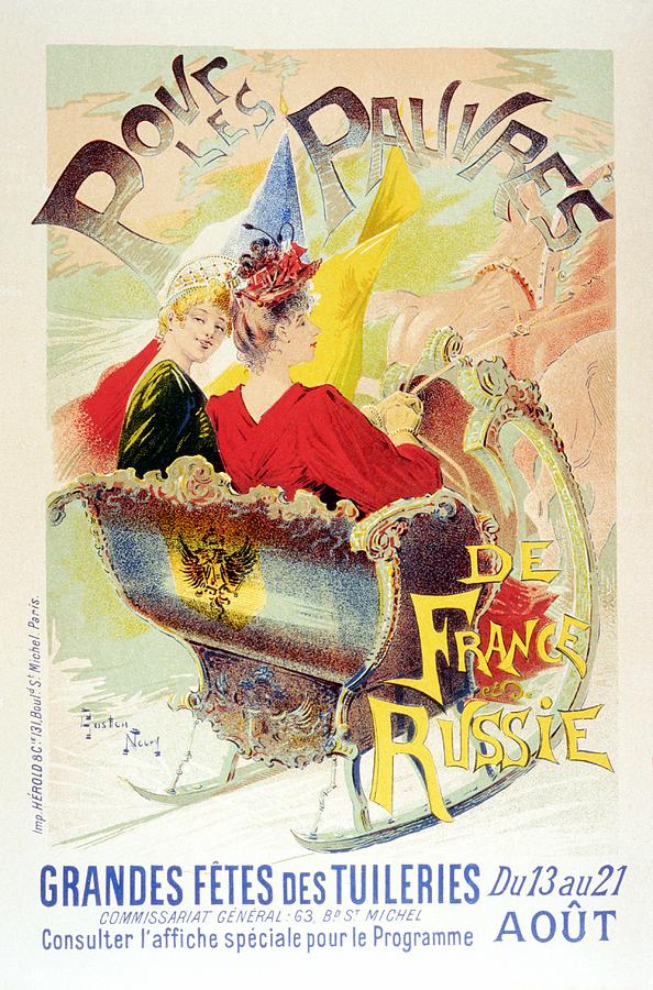 Povr Les Pauvres - De France Russie - Vintage Advertising Poster Mixed Media by Studio Grafiikka