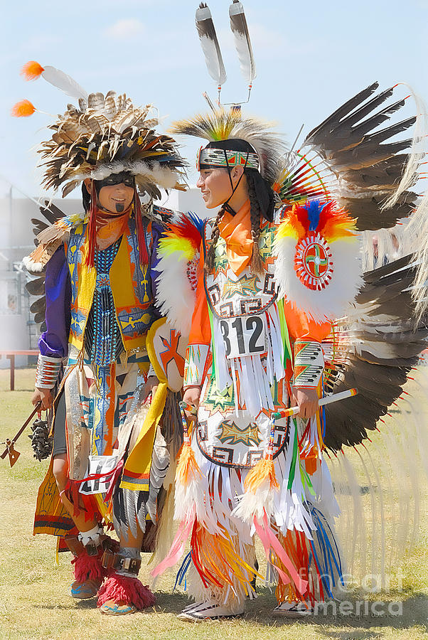 Native American Photograph - Pow Wow Contestants - Grand Prairie Tx by Dyle   Warren