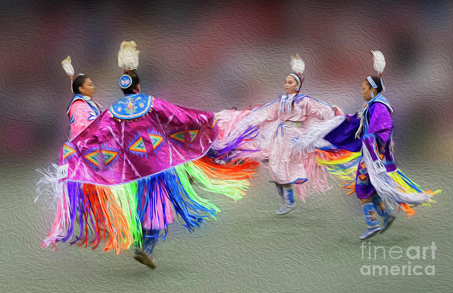 Pow Wow Dancers Photograph by Vivian Christopher