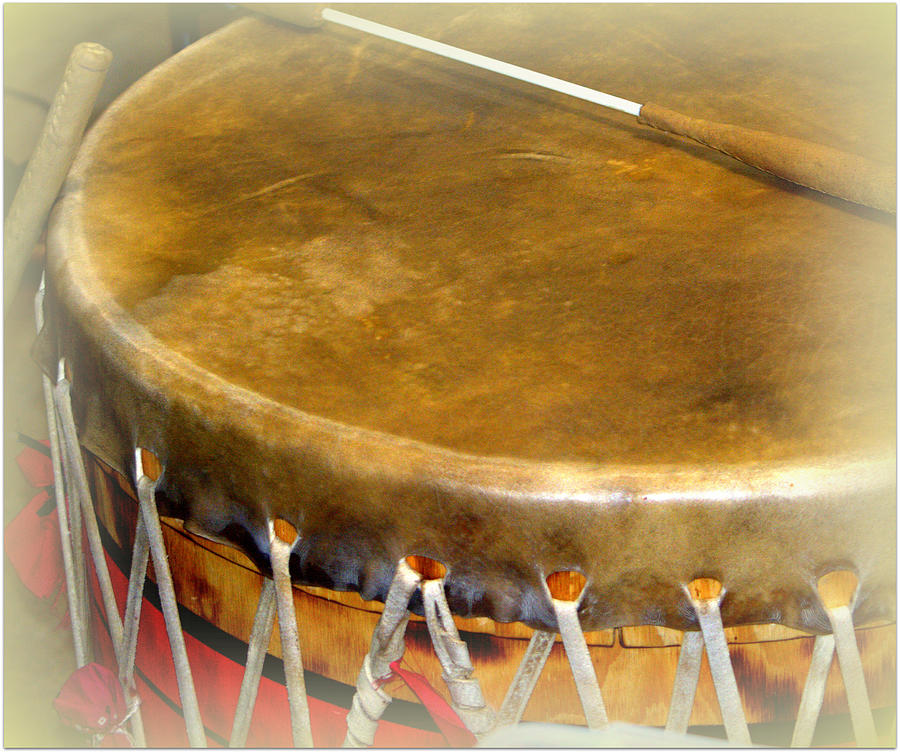 Pow-Wow Drum Photograph by Kimberly Woyak