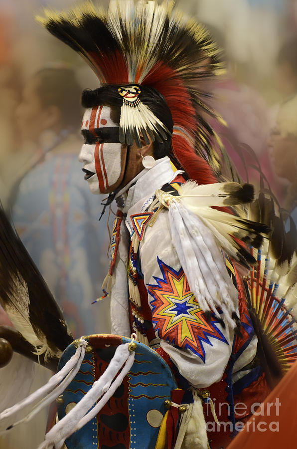 Pow Wow First Nation Dancer Photograph by Bob Christopher