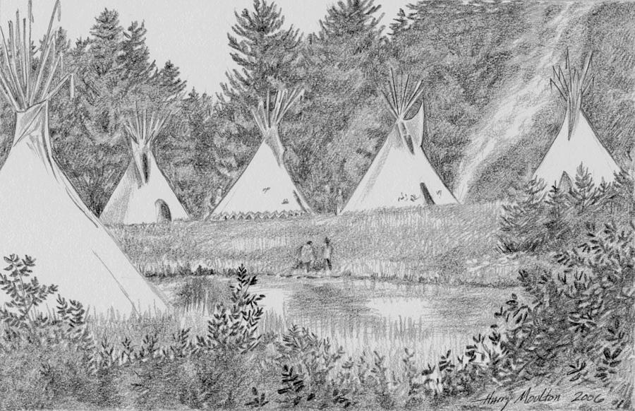 Pow Wow Drawing By Harry Moulton Fine Art America