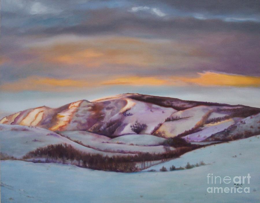 Powder Mountain Painting by Marlene Book