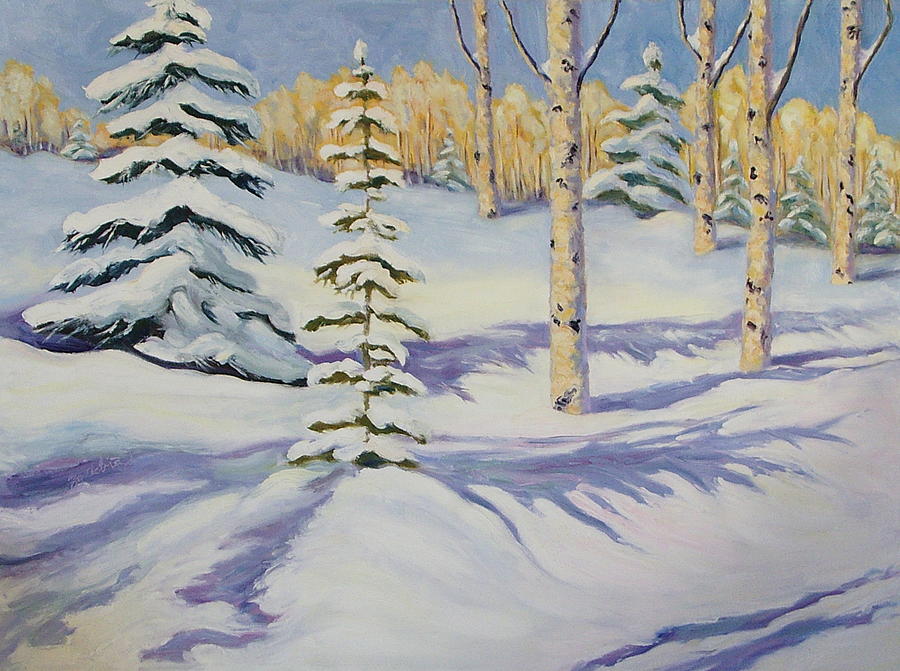 Winter Painting - Powder Shot by Zanobia Shalks