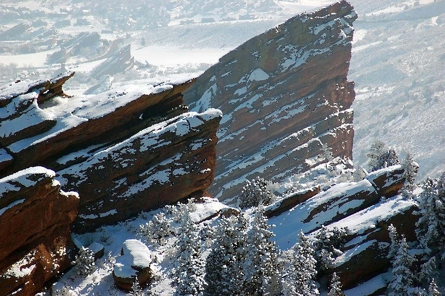 Powdered Red Rocks Photograph by Kevin Munro