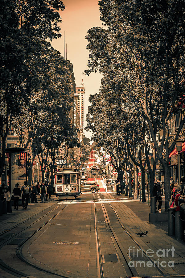 Powell Street in San Francisco Photograph by Claudia M Photography