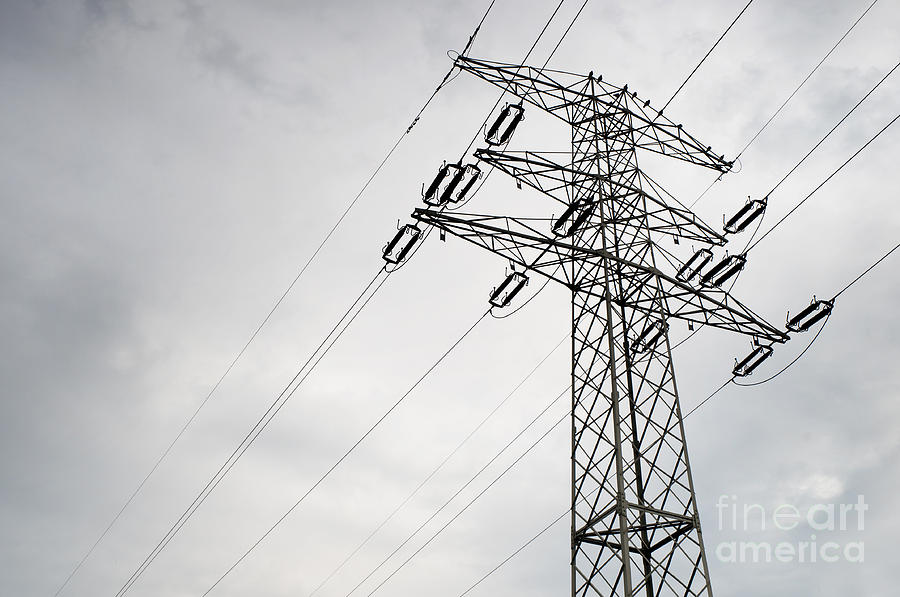 Power Grid Pylon Wires Photograph by Arletta Cwalina
