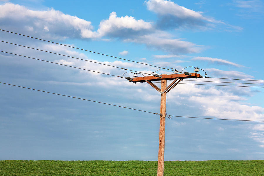 Power Line Pylon Photograph by Todd Klassy
