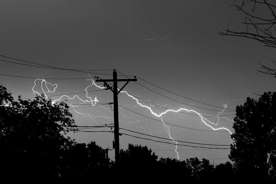 Power Lines BW Fine Art Photo Print Photograph by James BO Insogna
