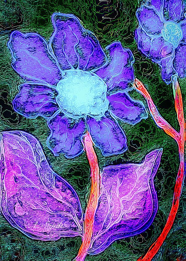 Power of Purple Painting by Anne Sands