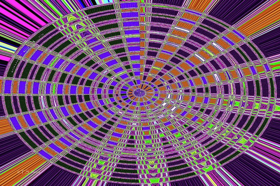 Power Tower And Agave Oval#2 Abstract Digital Art by Tom Janca