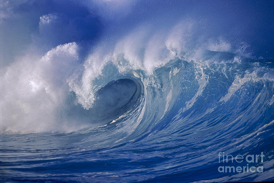 Winter Photograph - Powerful Winter Waves by Ron Dahlquist - Printscapes