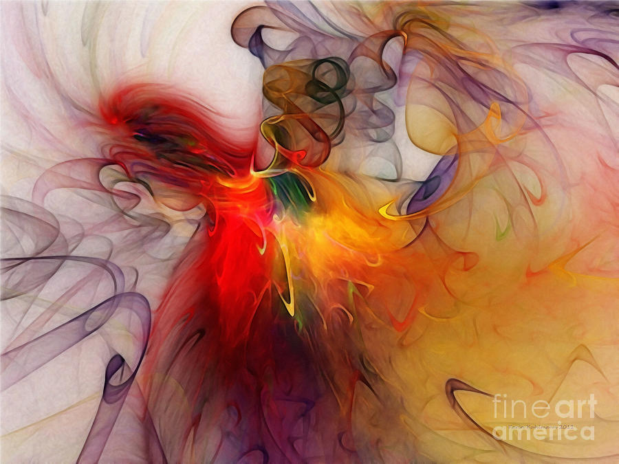 Abstract Digital Art - Powers of Expression by Karin Kuhlmann