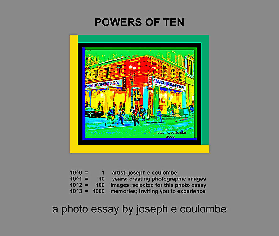 Powers Of Ten Photograph by Joseph Coulombe