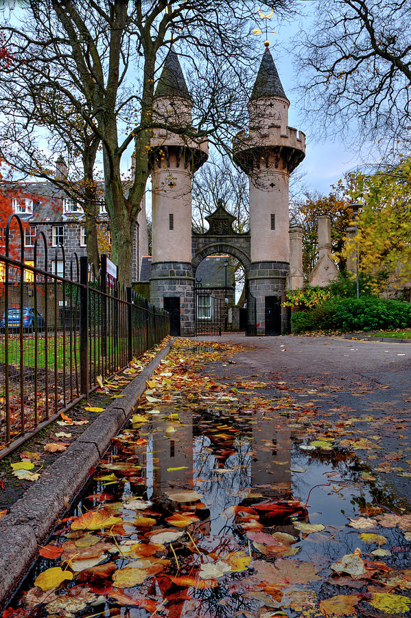 Powis Photograph - Powis Towers in Autumn by Veli Bariskan