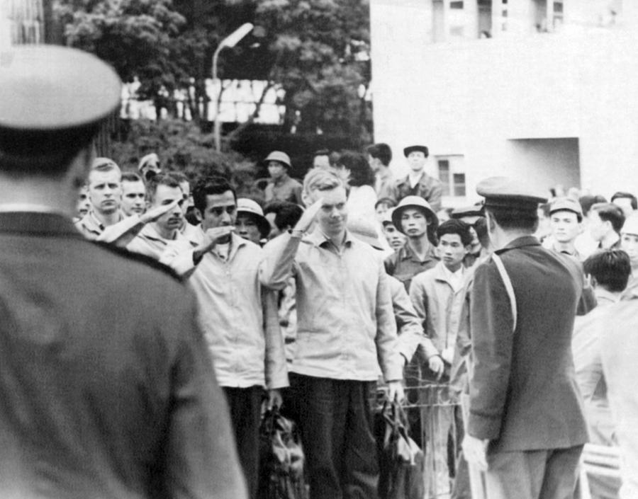 POWS To Leave Hanoi Photograph by Underwood Archives