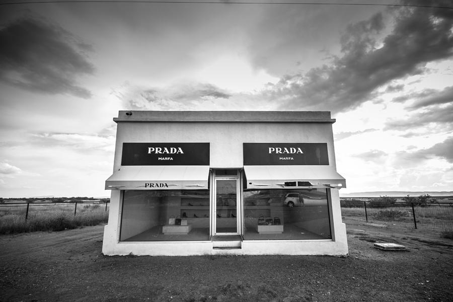 Black And White Photograph - Prada Marfa #3 by Robert J Caputo