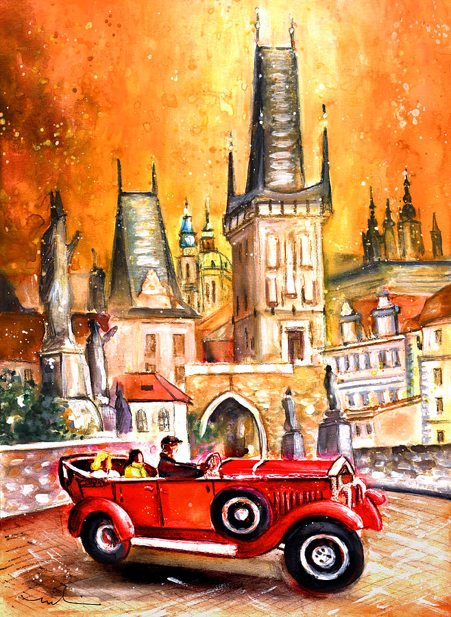 Prague Authentic 01 Painting by Miki De Goodaboom