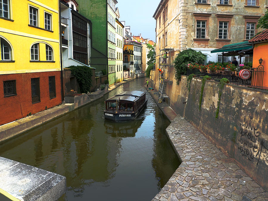 Prague Canal Photograph by C H Apperson